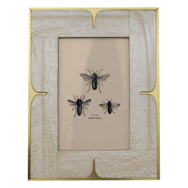 Mop Resin & Brass Picture Frame - 4" x 6"