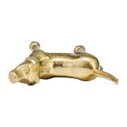 Gold Howling Dog Figurine