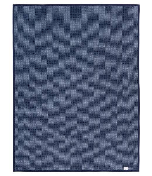 Harborview Herringbone Navy Blanket