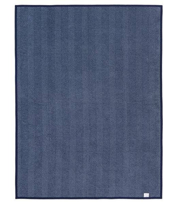 Harborview Herringbone Navy Blanket