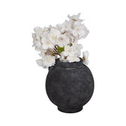 Black Bulbous Jug with Handle