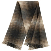 Highland Tweeds Shetland Lambswool Ombre Throw (Natural)