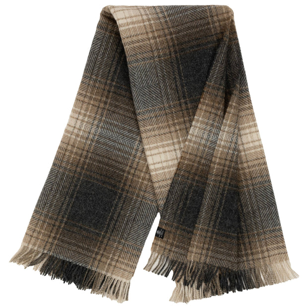 Highland Tweeds Shetland Lambswool Ombre Throw (Natural)