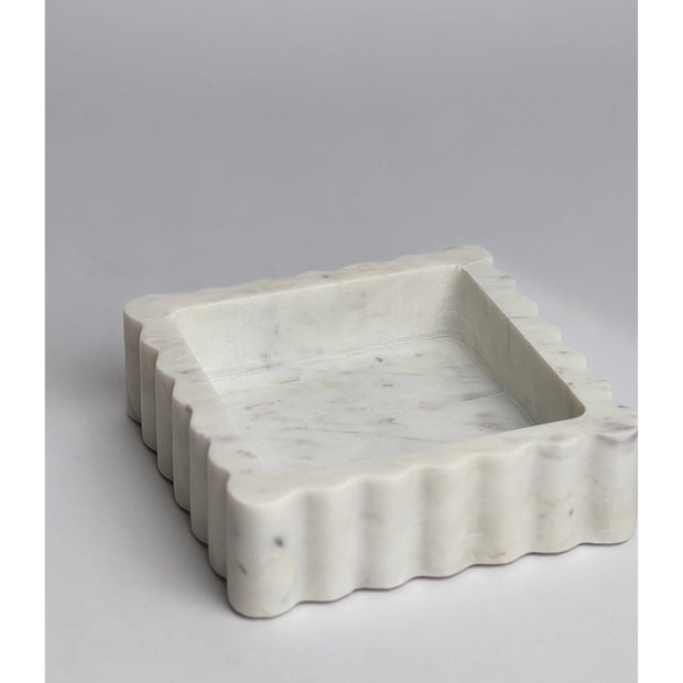 White Stone Cocktail Napkin Holder