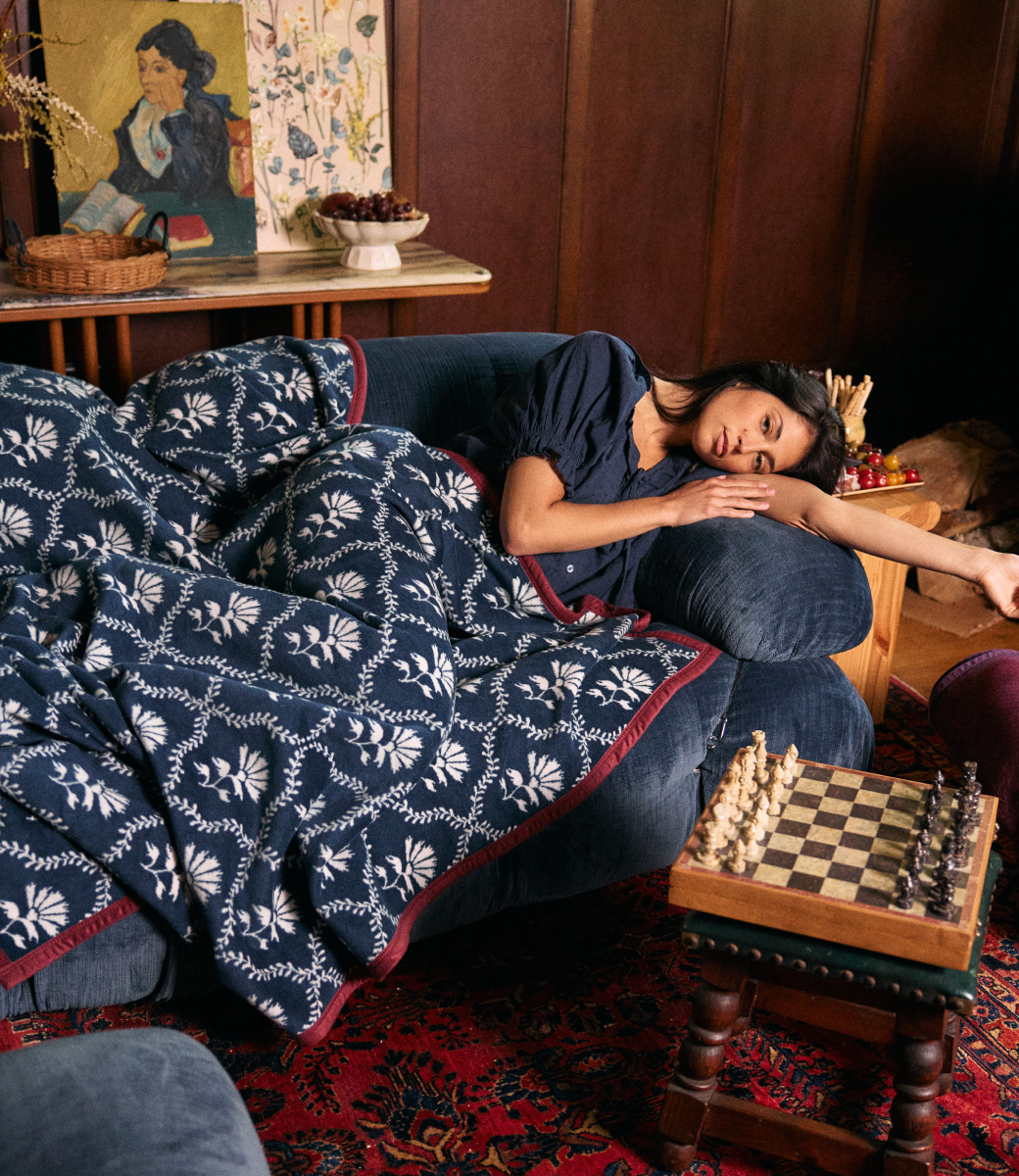 Floral Trellis Blanket