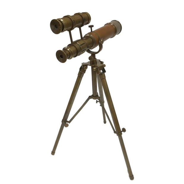 9-1/2" Solid Brass Telescope Adjustable Tripod Stand