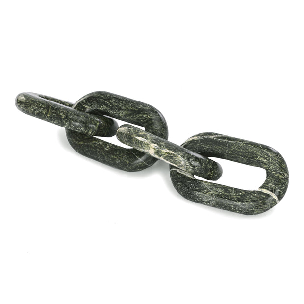 Forest Green  Marble Chain Sculpture