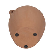 Brown Ceramic With Handles Decorative Vase