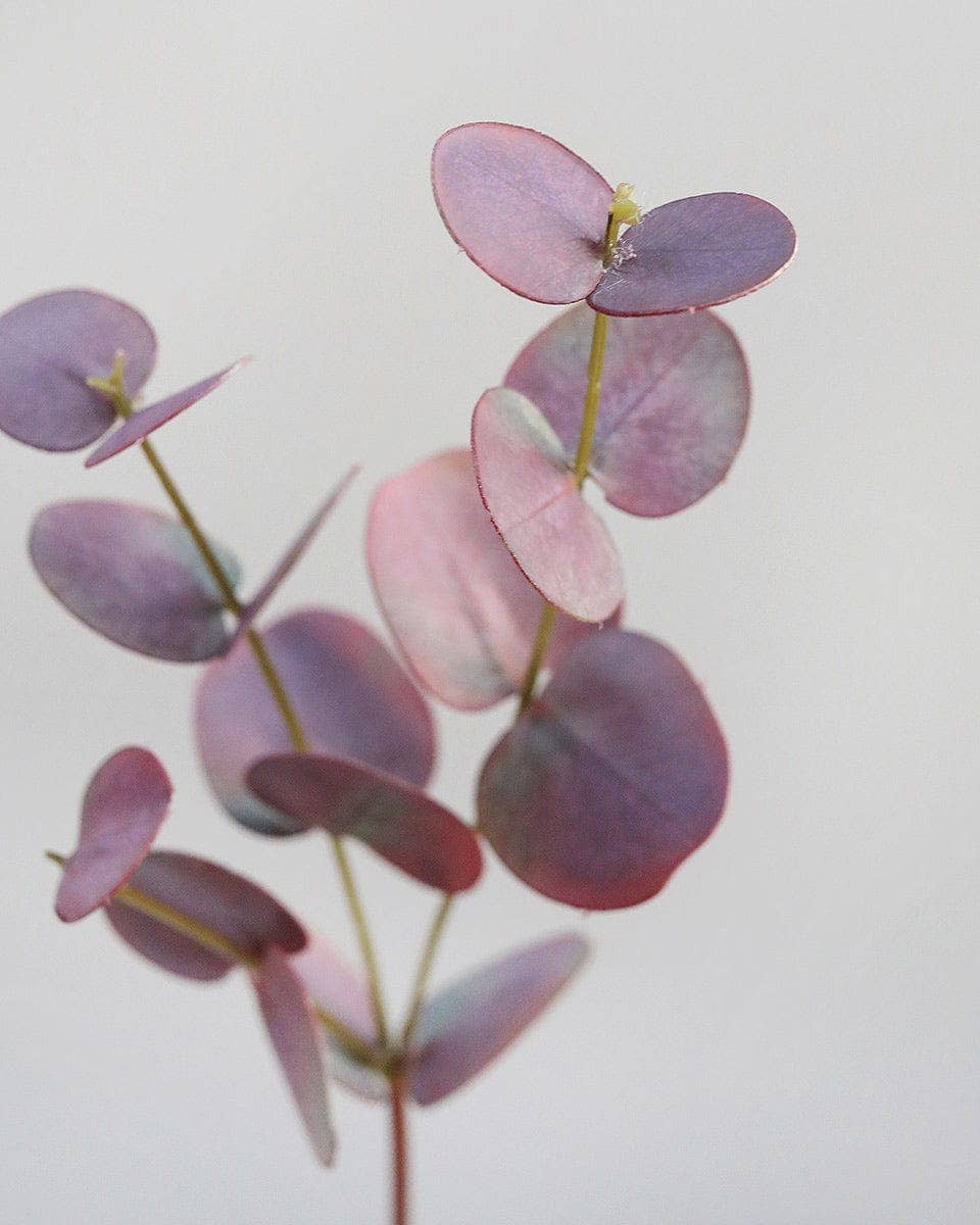 Burgundy Artificial Eucalyptus 18”