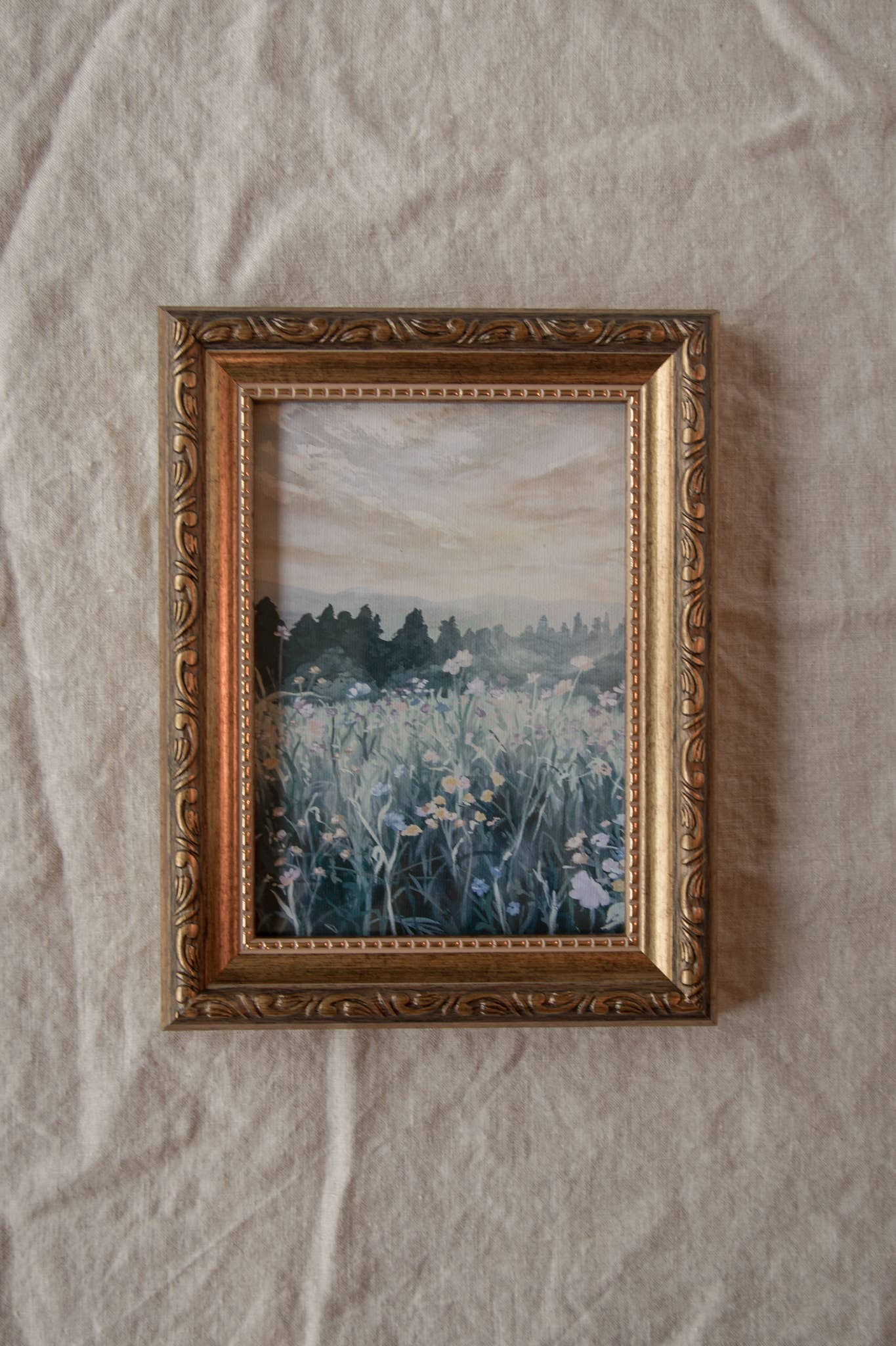 Antique Style Framed Art Print-Landscape-