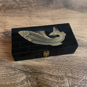 6-1/4" Fish Horn Box Engraved