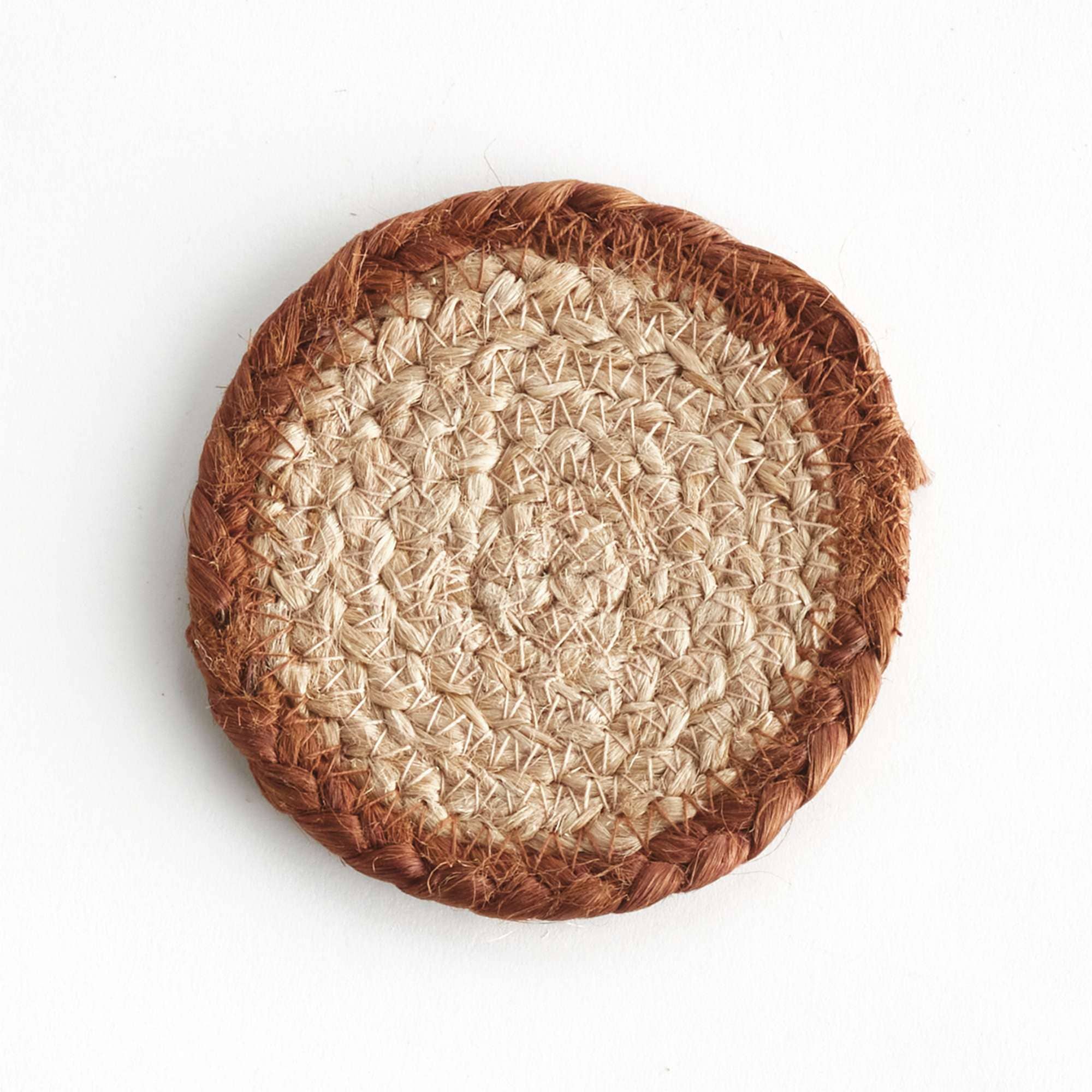 Jute Coasters, Set of 4 - Natural