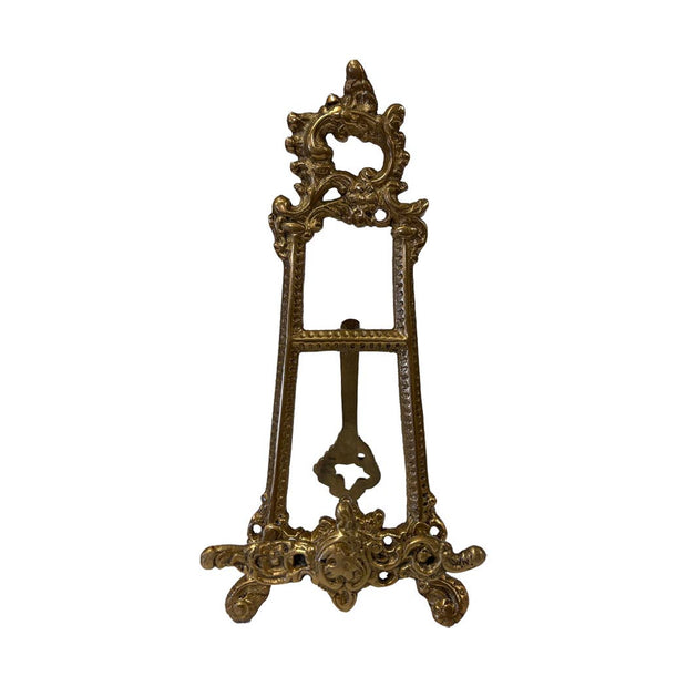 9" Vintage Style Solid Brass Photo-Plate-Book Easel Stand