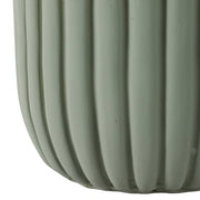 Sage Green Fluted Planter