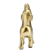 Gold Howling Dog Figurine