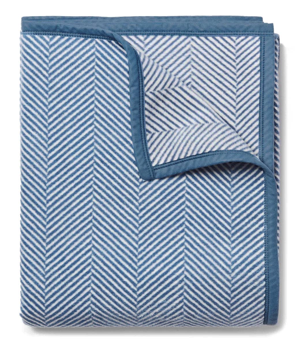 Harborview Herringbone Cornflower Blanket