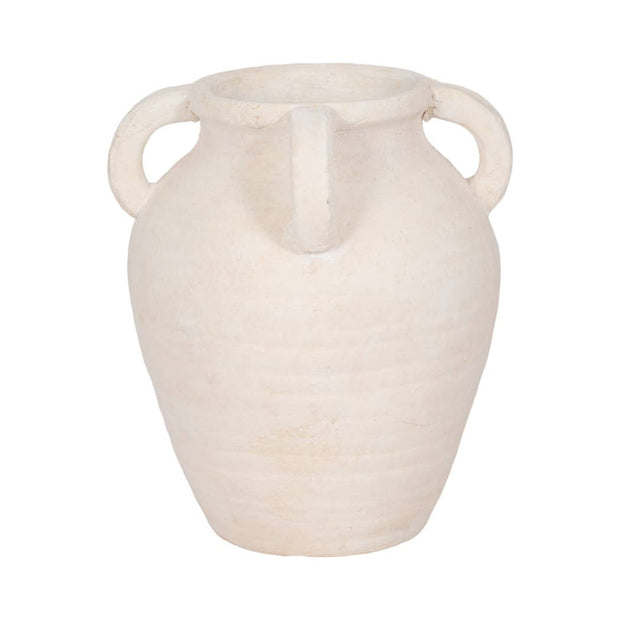 White Amphora Multi-Handle Jug
