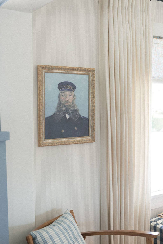 Portrait of a Postman Framed Antique Art
