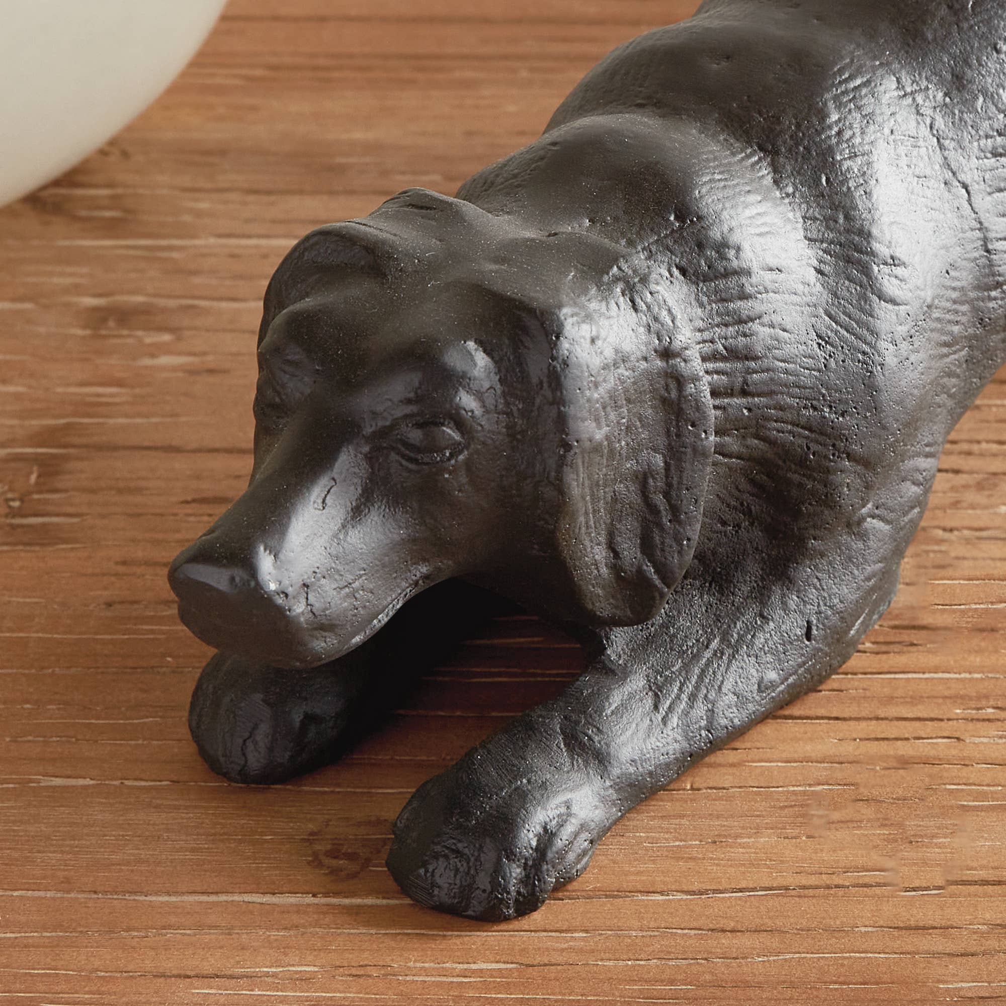 Playful Dog Sculpture, Black