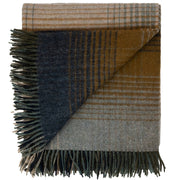 Highland Tweeds Shetland Lambswool Ombre Throw (Blue)