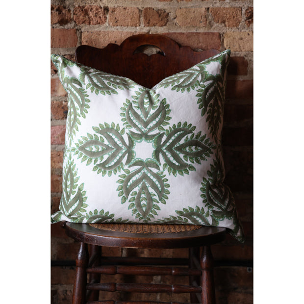 22" x 22" - Verdin Dark Sage Decorative Pillow