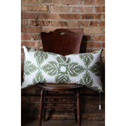 17" x 32" - Verdin Dark Sage Bolster