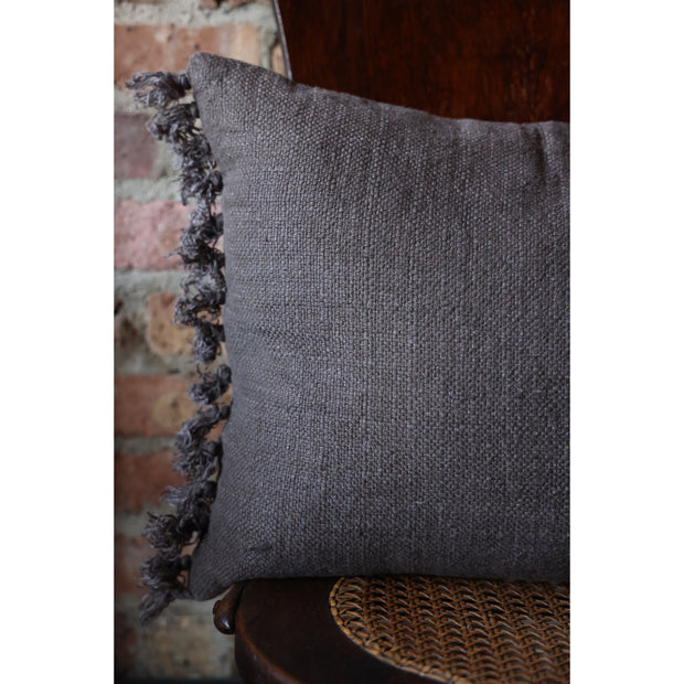 Evelie Linen Mushroom Decorative Pillow- 16x20"