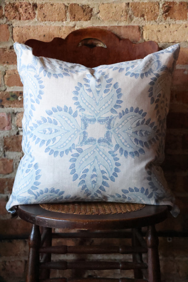 22" x 22" - Verdin Lapis Decorative Pillow
