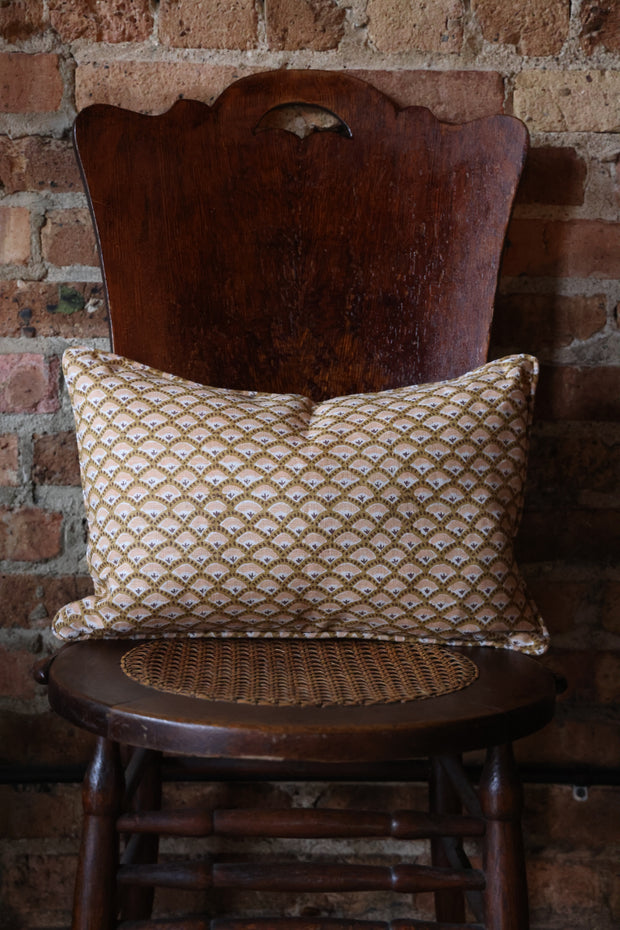 Naples Saffron Linen Cushion