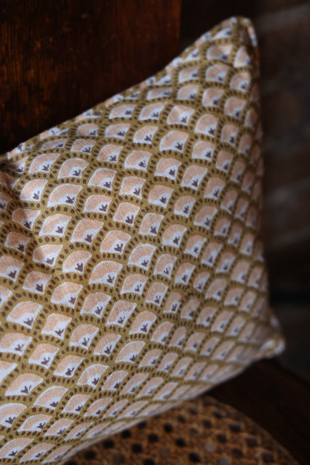 Naples Saffron Linen Cushion