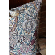 Golden Lily Dusky Plum Outdoor Pillow