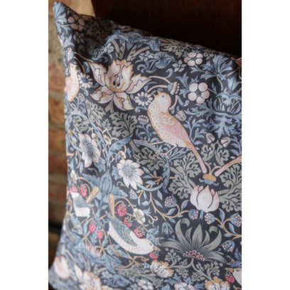 Strawberry Thief Ink Outdoor Pillow