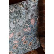 Duck Egg Sage Floral Outdoor Pillow