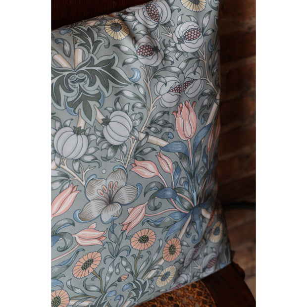 Duck Egg Sage Floral Outdoor Pillow