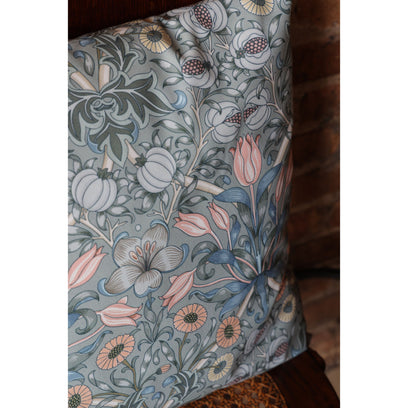 Duck Egg Sage Floral Outdoor Pillow
