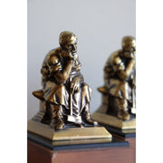 Vintage Thinking Man Bookends