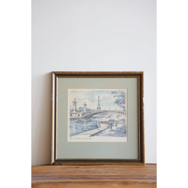 Vintage Parisian Painting