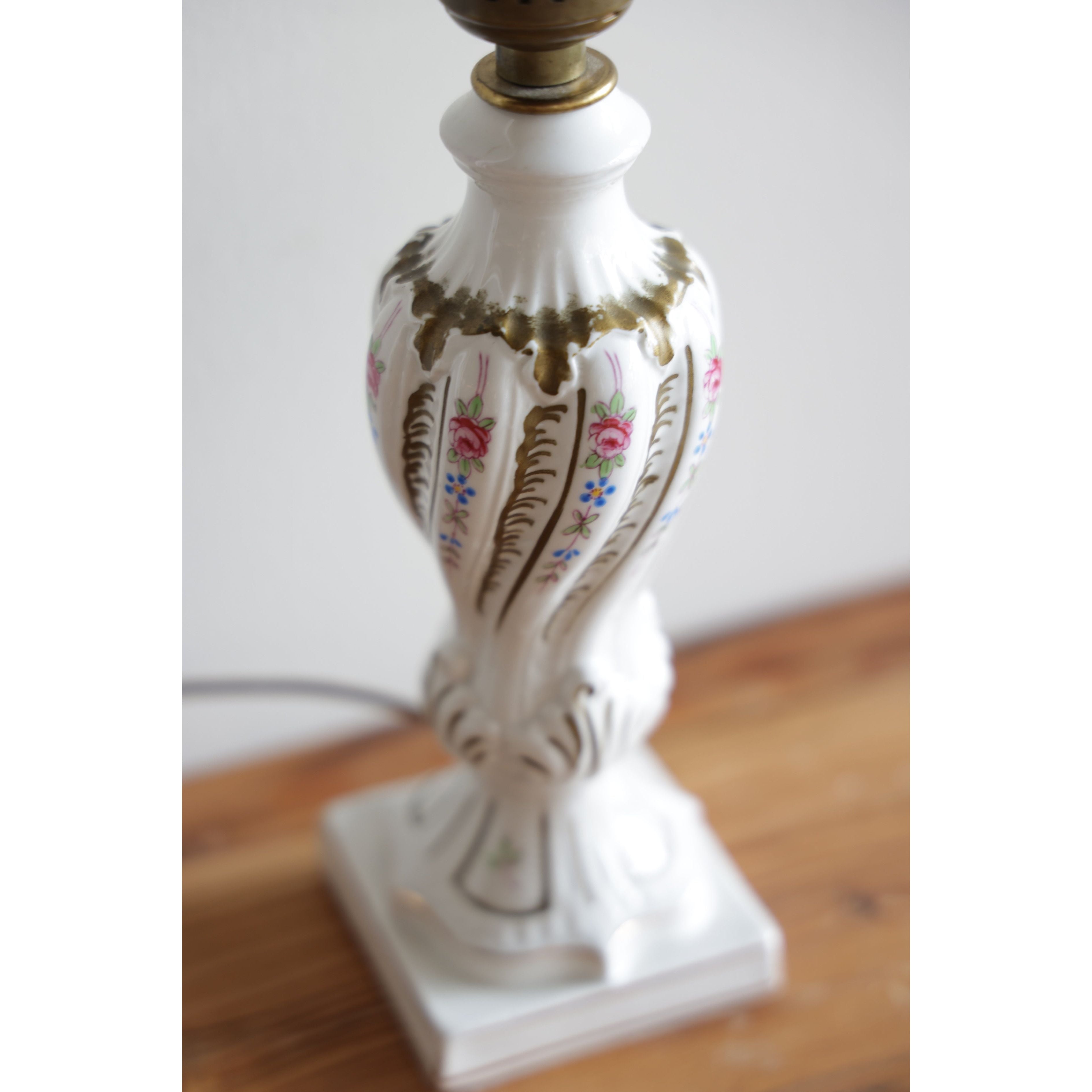 Mini Porcelain Painted Lampbase