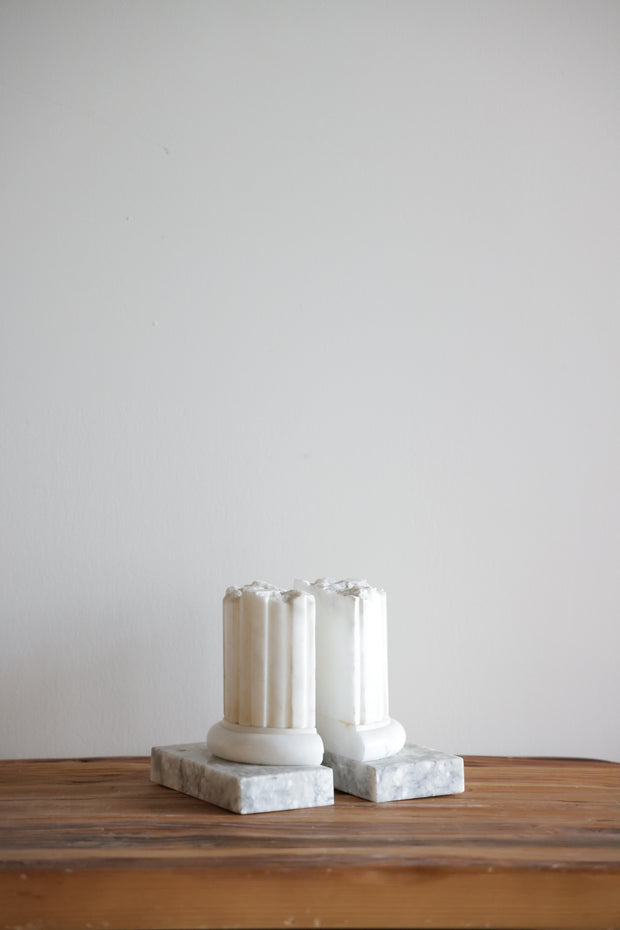 Vintage Marble Column Bookend