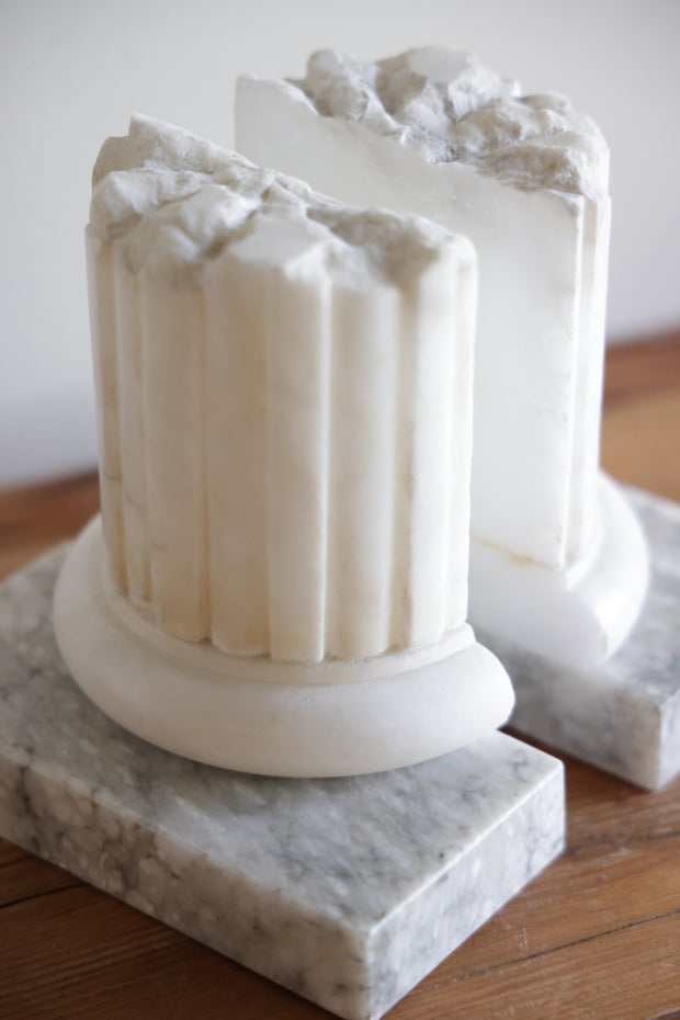 Vintage Marble Column Bookend