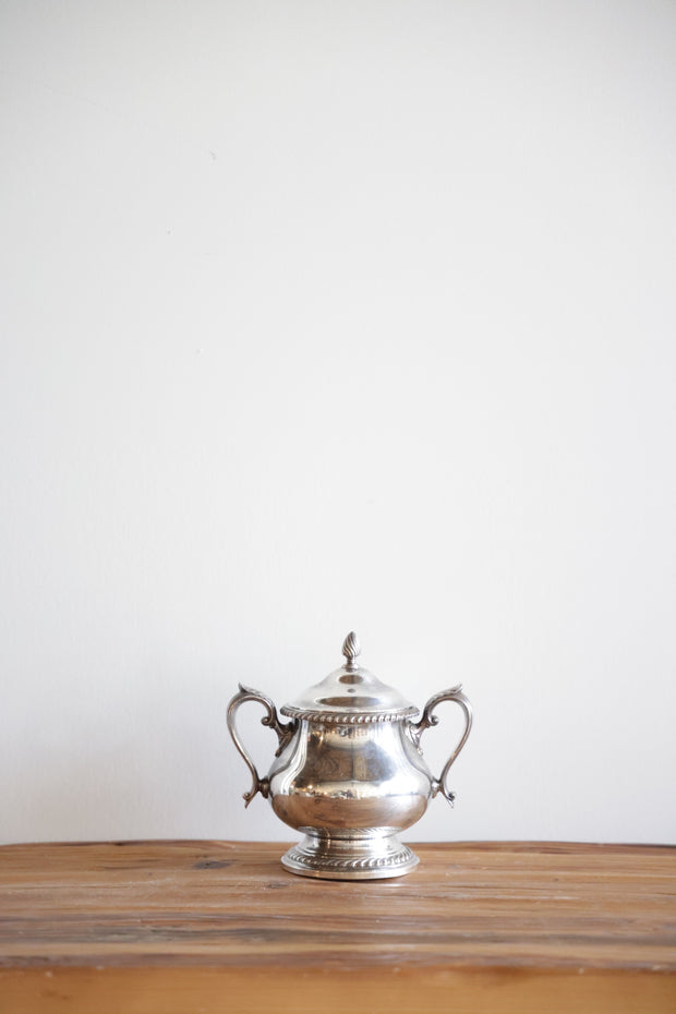 Vintage Silver Sugar Bowl