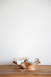 Vintage Wavy Silver Bowl