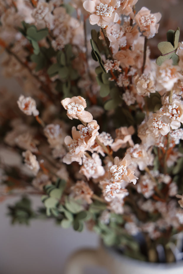 32" BEIGE WILD ZINNIA SPRAY