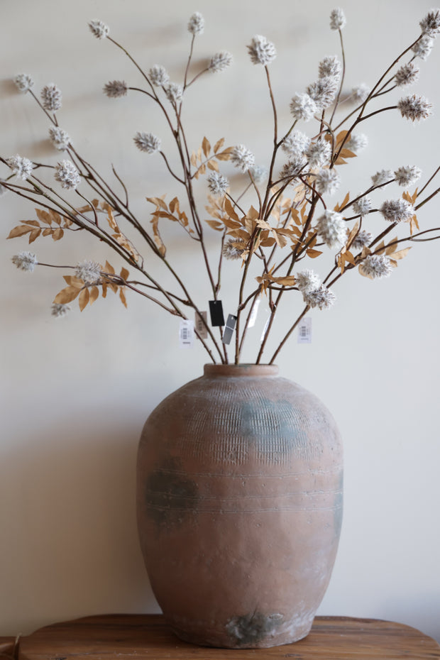 45 inch Flocked Thistle Stem