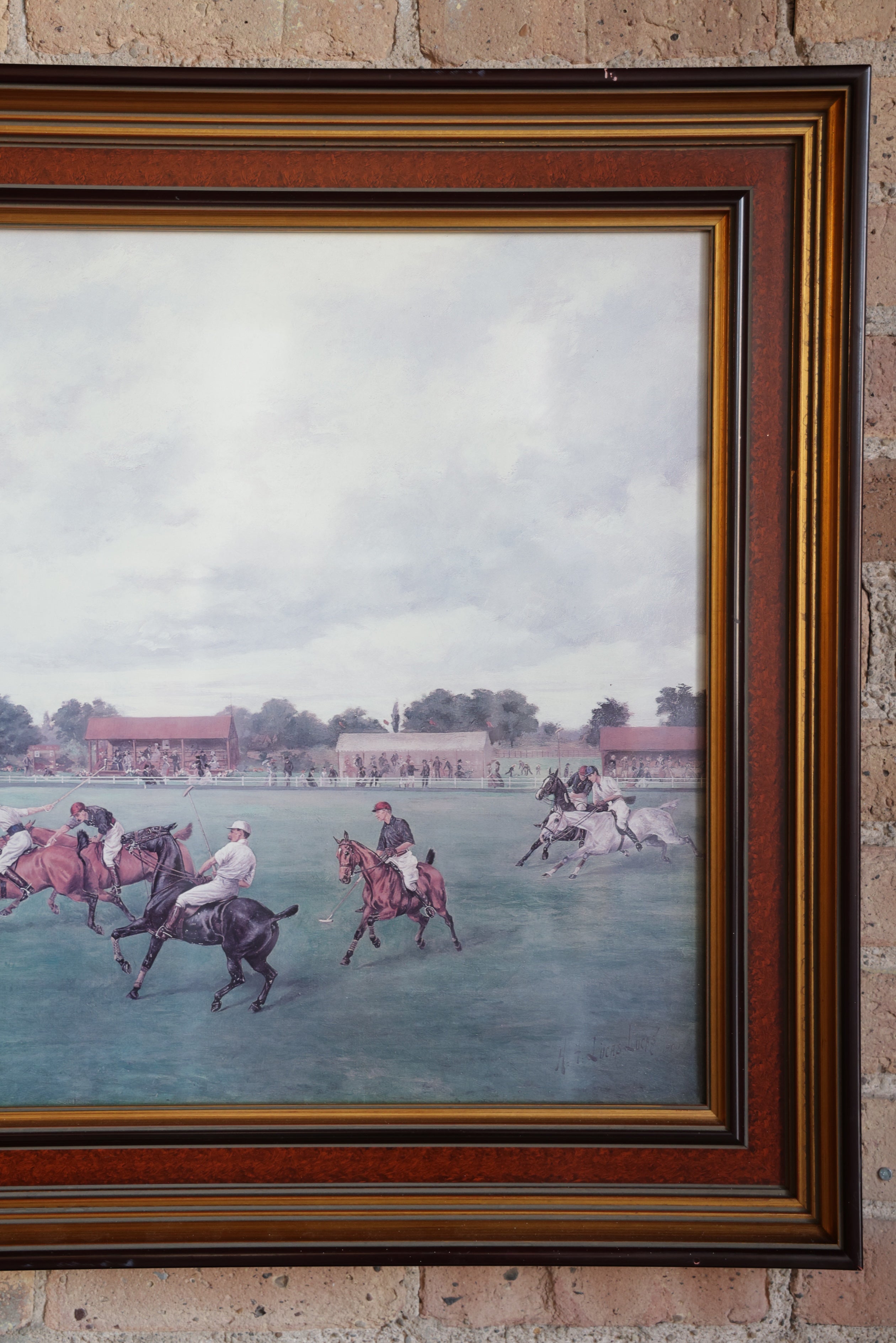 Vintage Large Equestrian Art