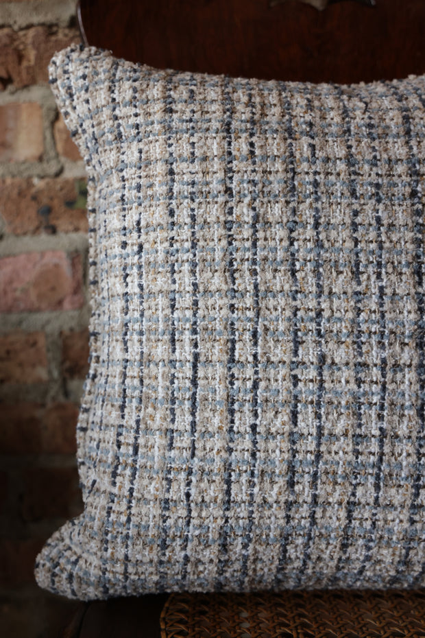 Indigo Tweed Pillow