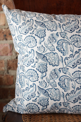 Savoie Denim Linen Pillow - 20