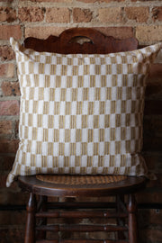 Lagos Saffron Linen Pillow - 22" x 22"