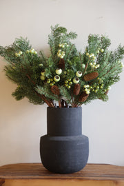 28" Mixed Green Berry and Pine Spray