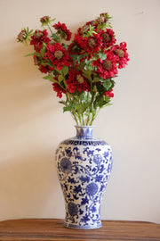 30" RED SCABIOSA SPRAY